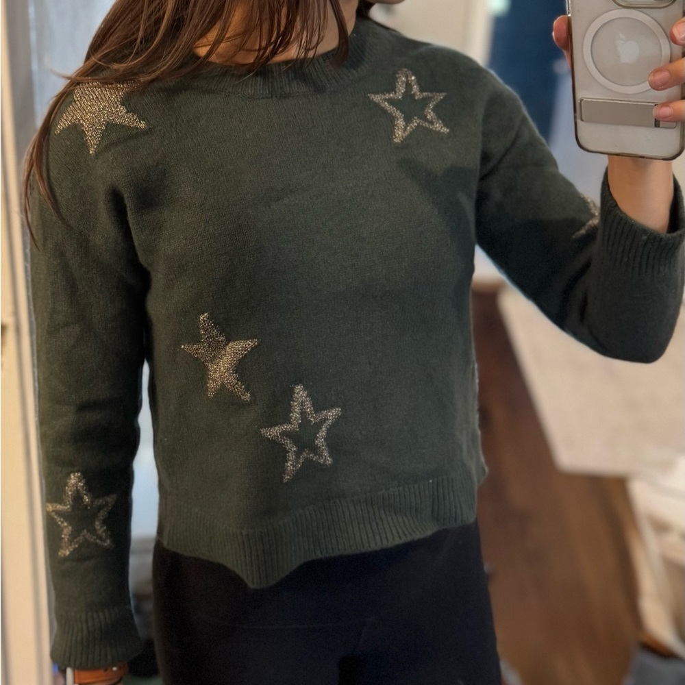Rails Perci Intarsia-Knit Star Sweater